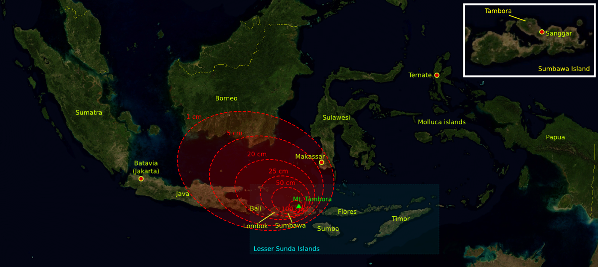 Explosió del volcà Tambora, 1815
